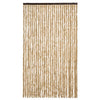 Cortina de mosca Vidaxl 118x220 cm chenille beige