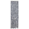 Cortina de mosca Vidaxl 56x200 cm chenille plateado
