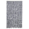 Vidaxl Fly Curtain 118x220 cm Clenille Silver Coloted