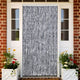 Vidaxl Fly Curtain 118x220 cm Clenille Silver Coloted