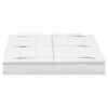 Vidaxl Sandbox 95x90x15 cm Vurenhout White