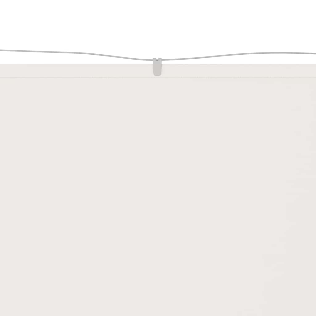 Vidaxl Luifel verticale 100x800 cm tessuto oxford bianco