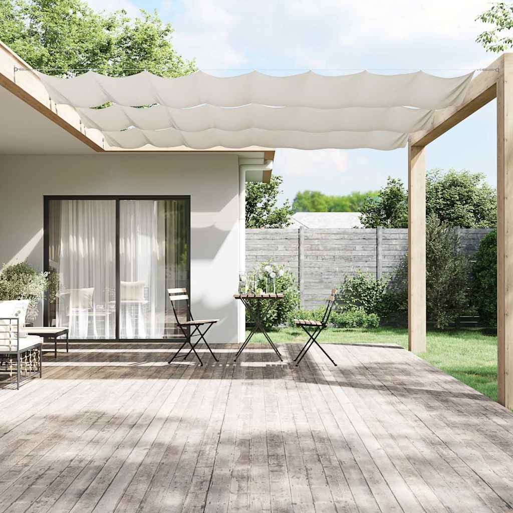 Vidaxl Luifel verticale 100x800 cm tessuto oxford bianco