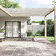 Vidaxl Luifel verticale 100x800 cm tessuto oxford bianco