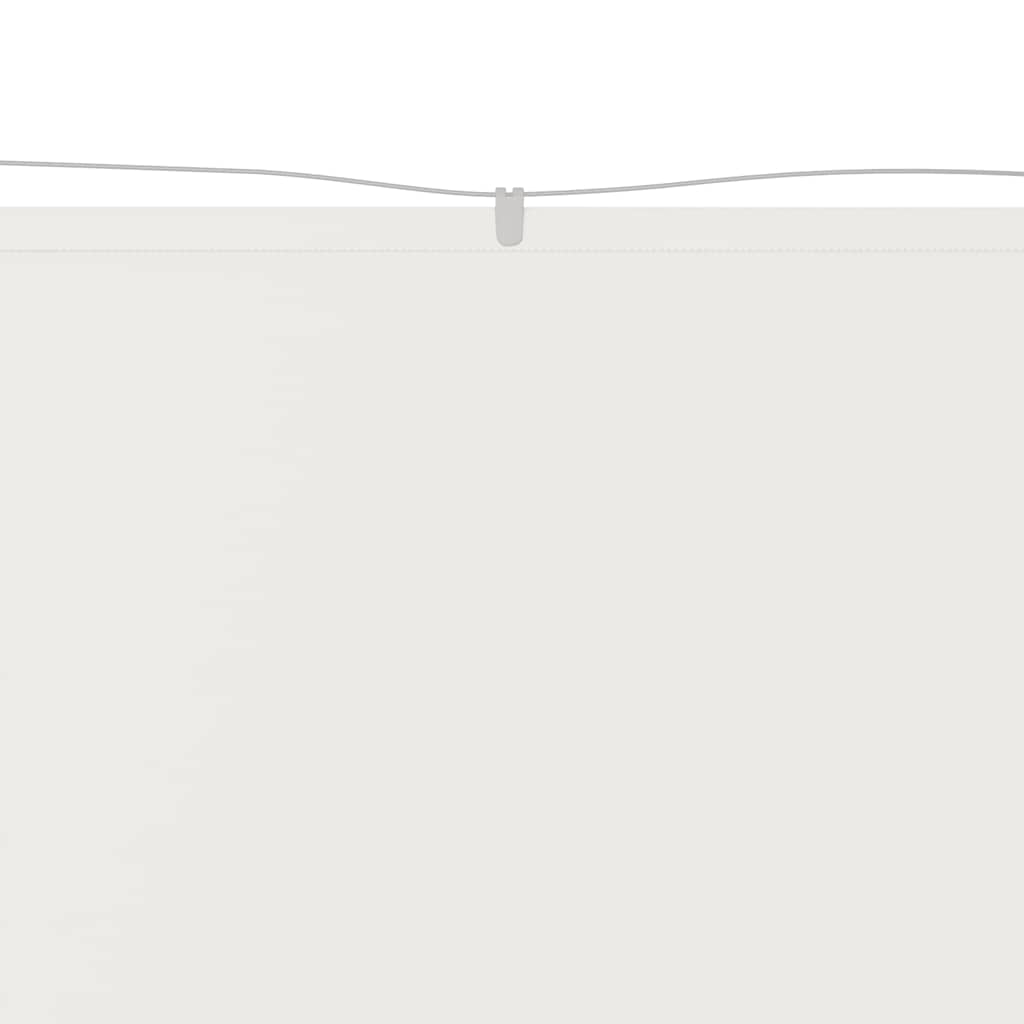 Vidaxl Luifel verticale 100x1000 cm tessuto oxford bianco