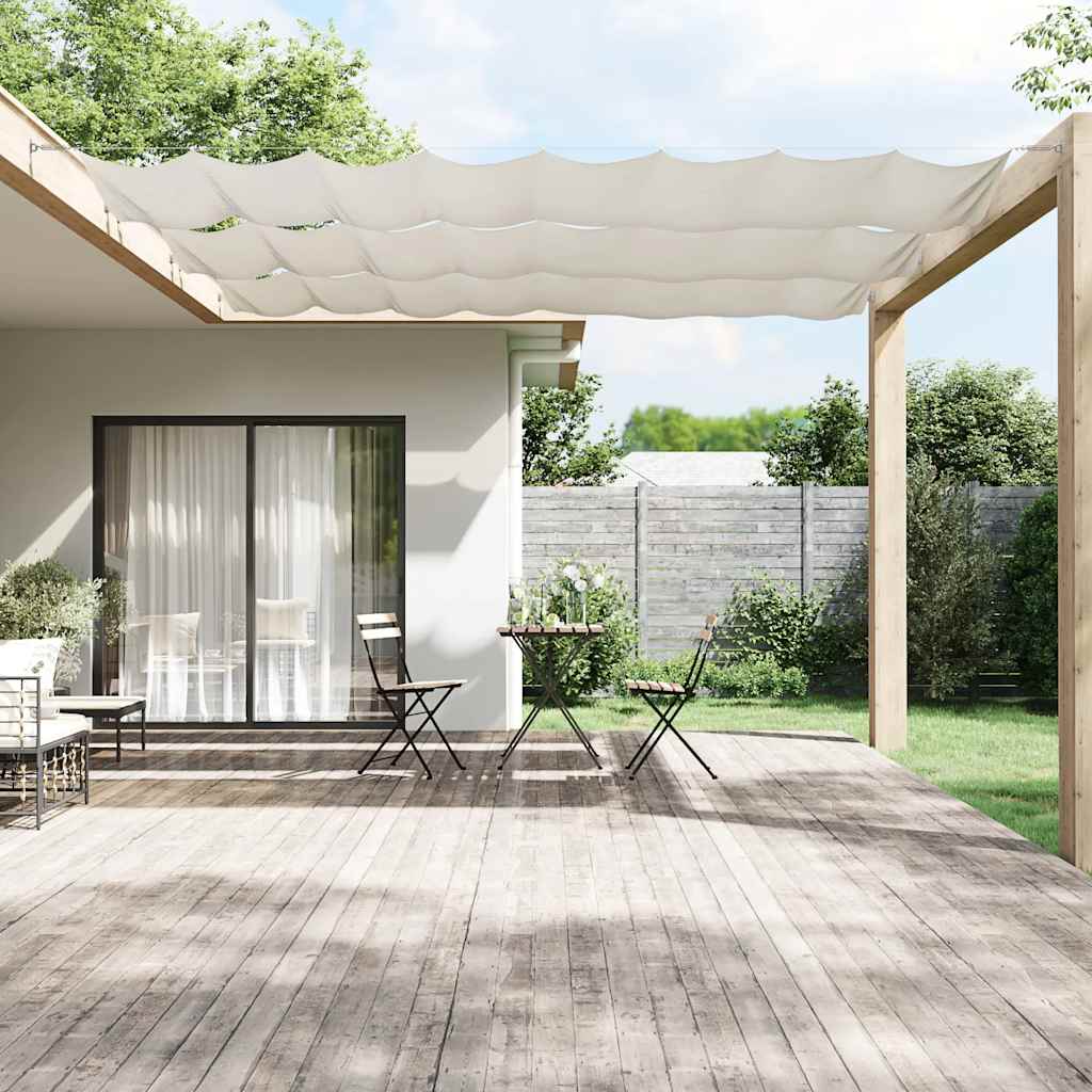 Vidaxl Luifel verticale 100x1000 cm tessuto oxford bianco