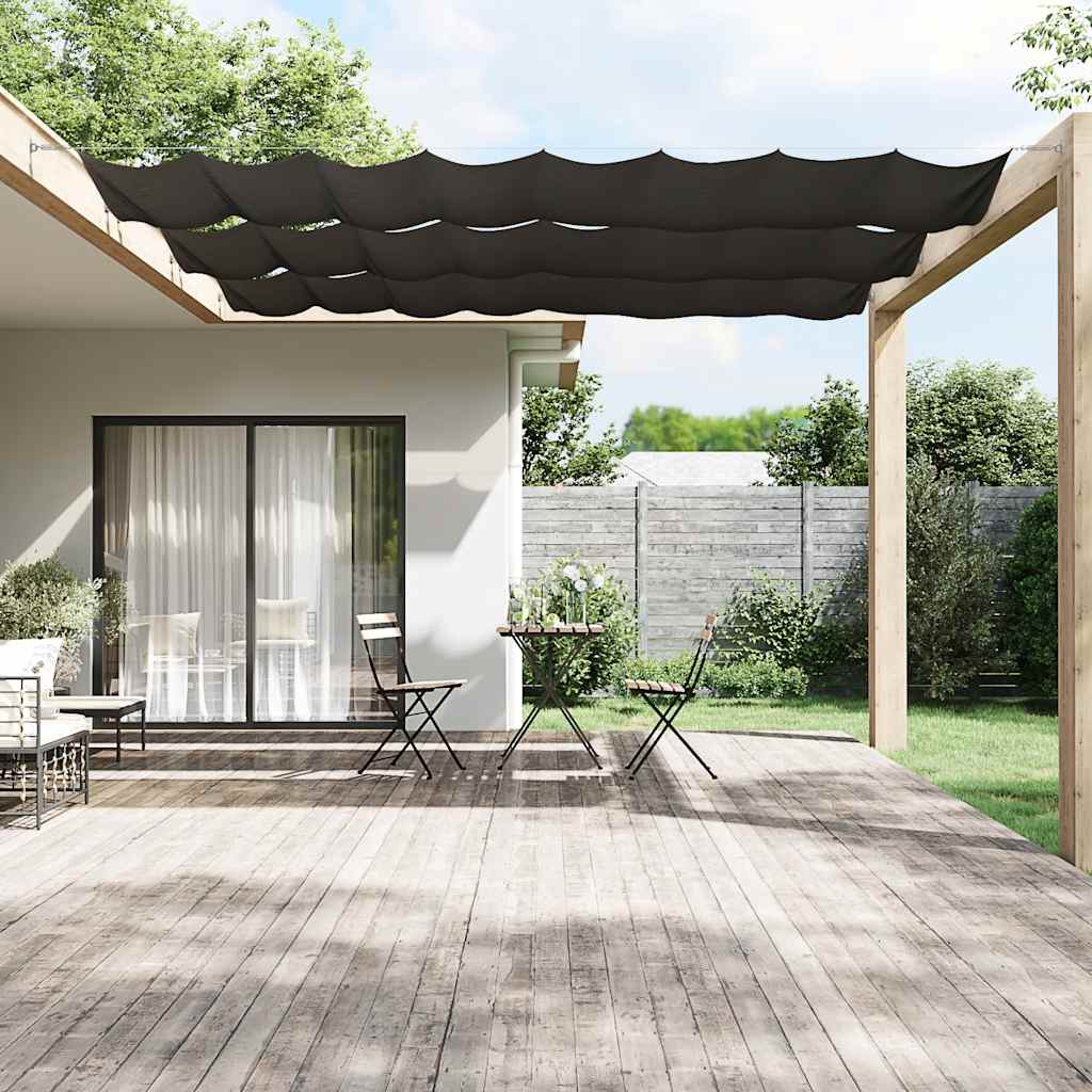 Vidaxl Luifel Vertical 140x600 cm Oxford Fabric antracita