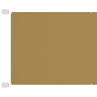 Vidaxl Luifel verticale 60x600 cm tessuto oxford beige