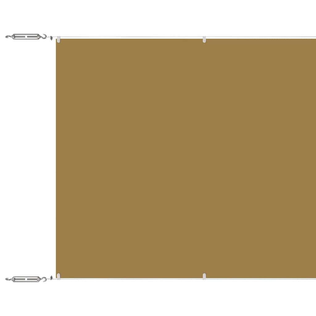 Vidaxl luifel verticaal 100x1000 cm oxford stof beige