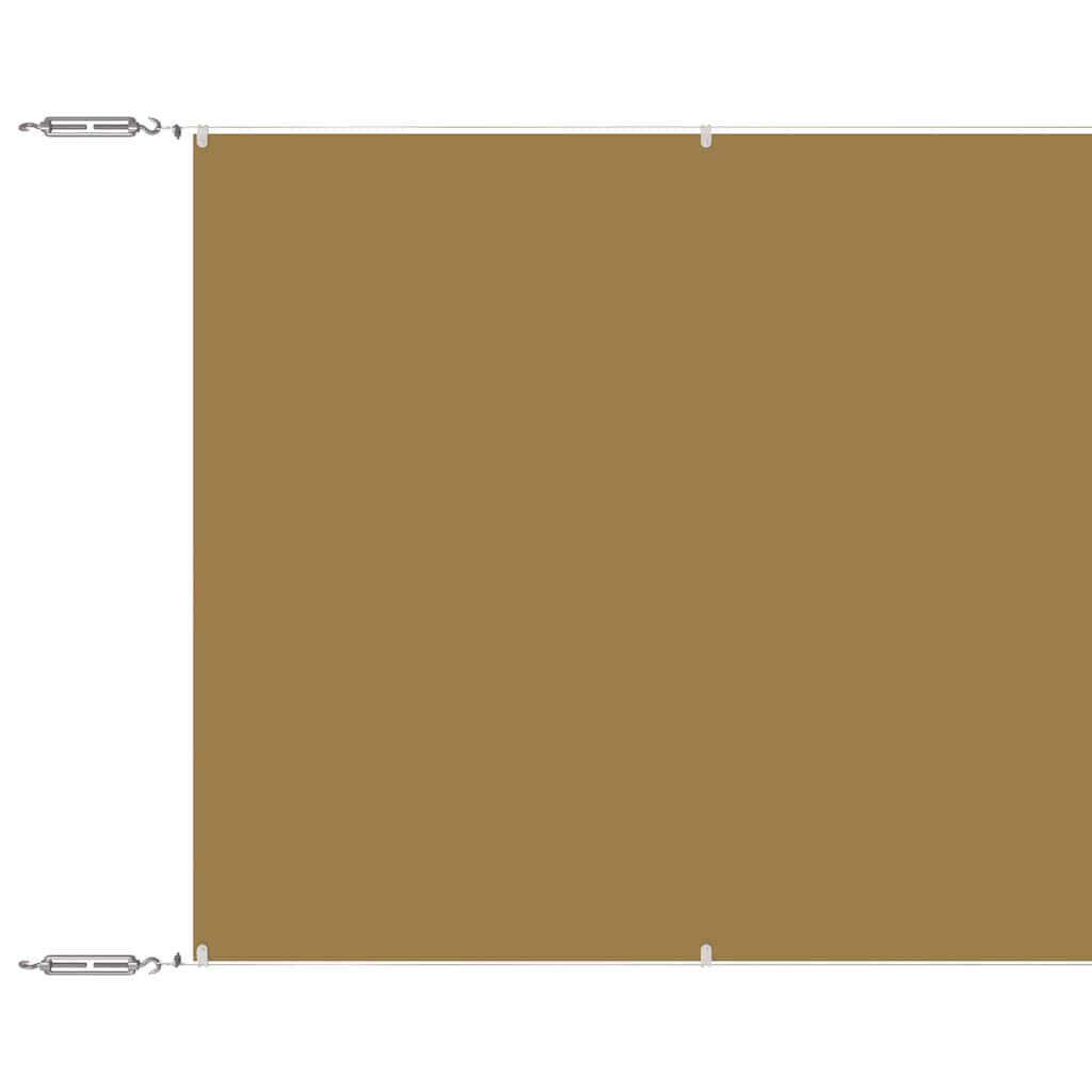 Vidaxl Luifel Vertical 140x1200 cm Oxford Fabric beige