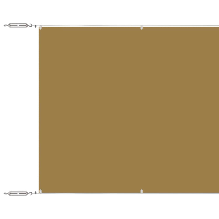 Vidaxl luifel verticaal 180x1000 cm oxford stof beige