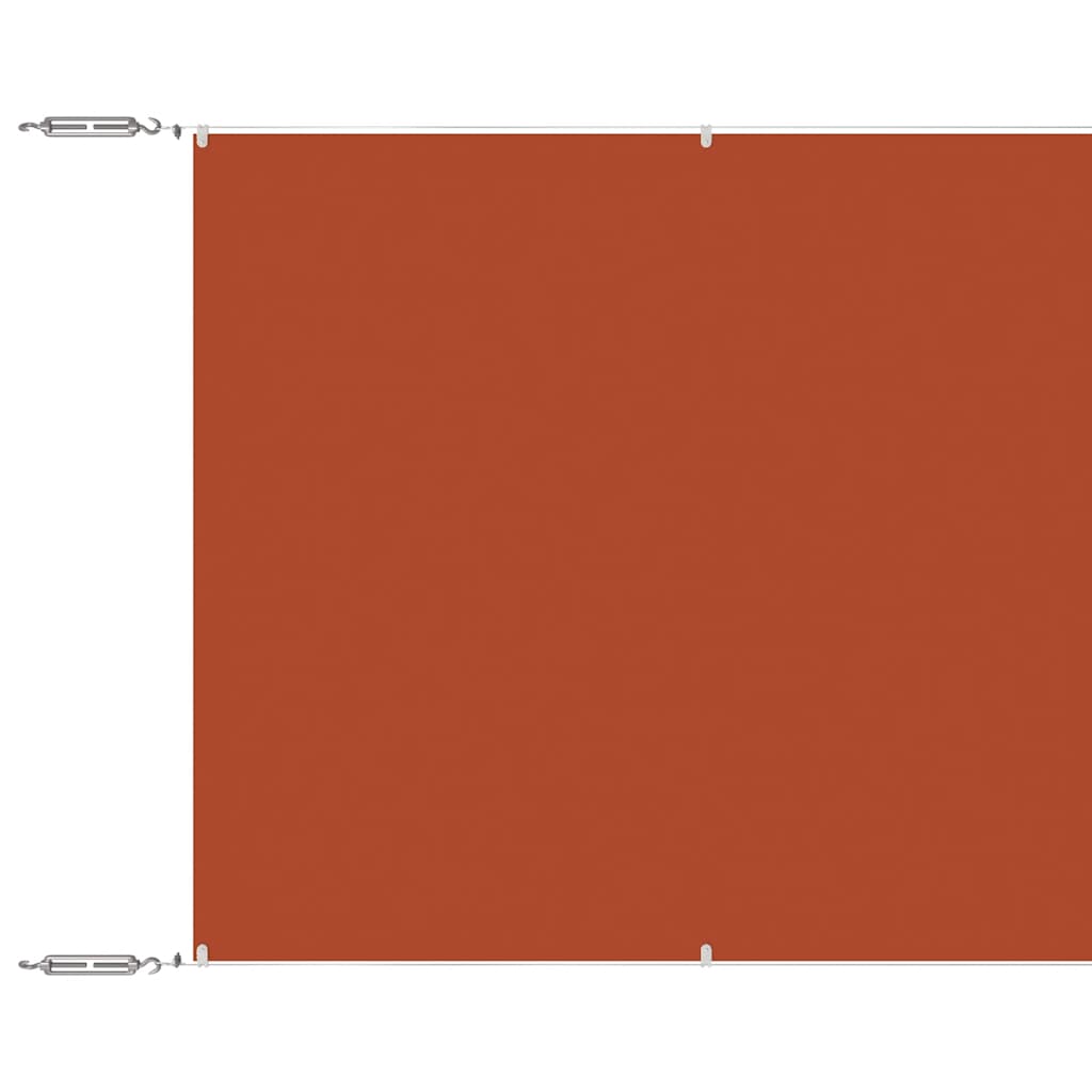 Vidaxl Luifel Vertical 100x1200 cm Oxford Fabric Terracotta