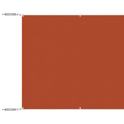 Vidaxl Luifel Vertical 100x1200 cm Terracotta in tessuto Oxford