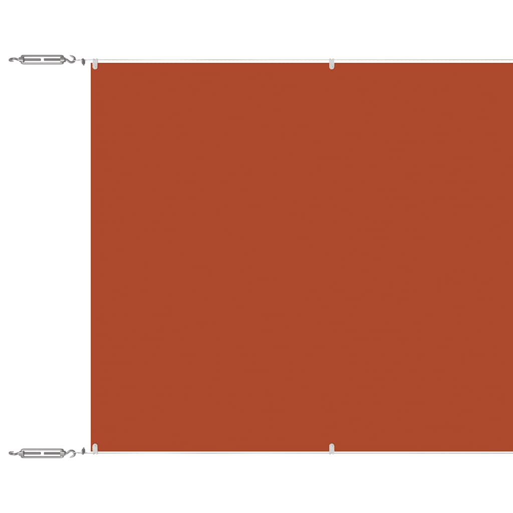 Vidaxl Luifel Vertical 140x600 cm Oxford Fabric Terracotta