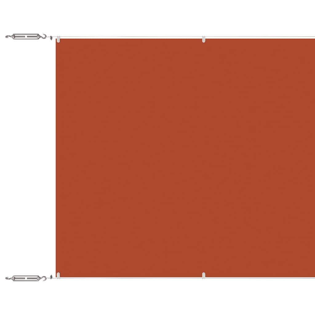Vidaxl Luifel Vertical 140x800 cm Oxford Fabric Terracotta