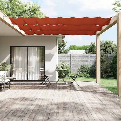 Vidaxl Luifel Vertical 140x800 cm Terracotta in tessuto Oxford