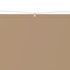 Vidaxl Luifel Vertical 60x420 cm Oxford Fabric Taupe
