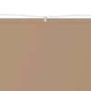 Vidaxl luifel verticaal 60x1000 cm oxford stof taupe