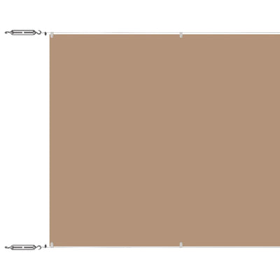Vidaxl Luifel verticale 60x1200 cm tessuto oxford taupe