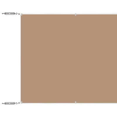 Vidaxl Luifel verticale 100x100 cm tessuto oxford taupe