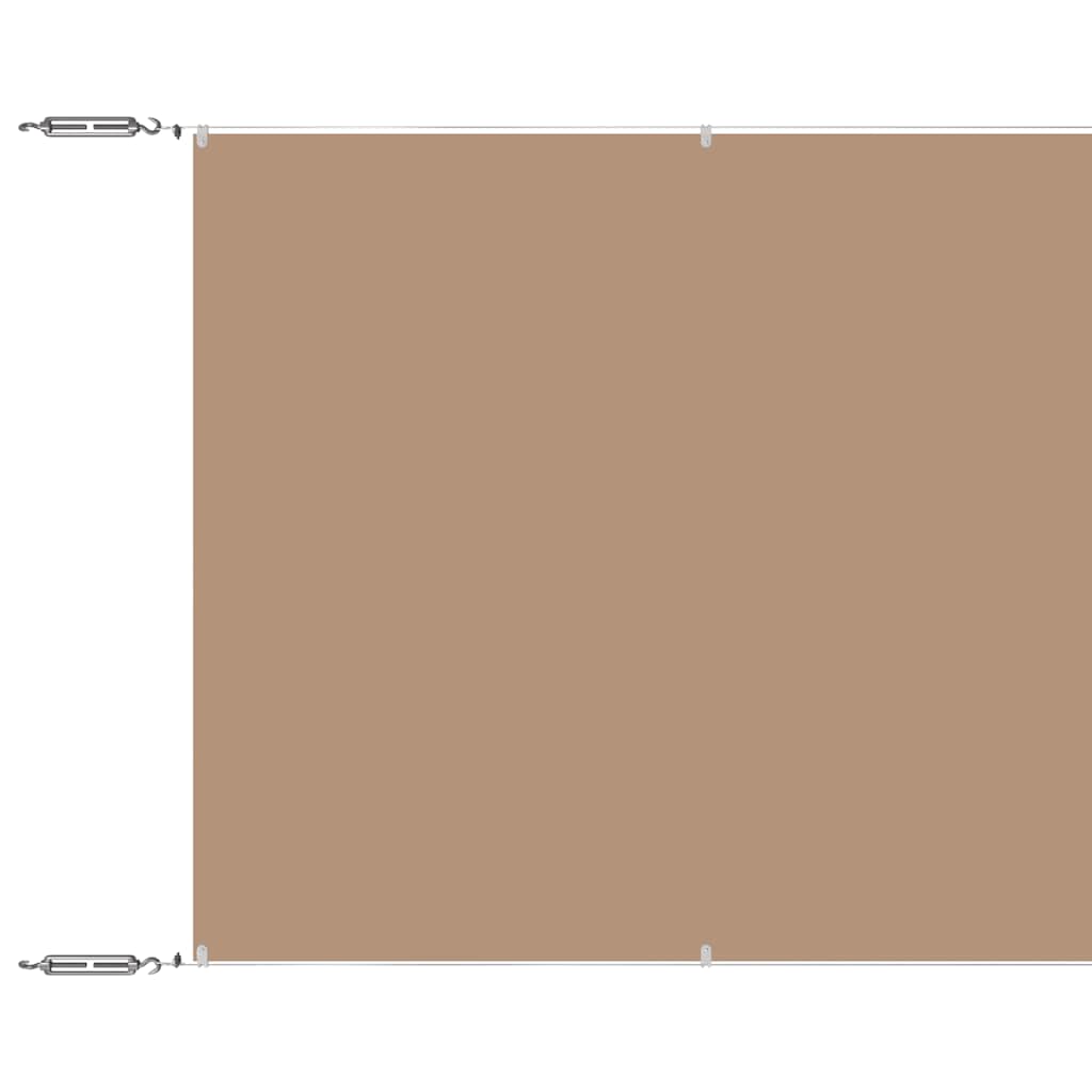 Vidaxl Luifel verticale 100x100 cm tessuto oxford taupe