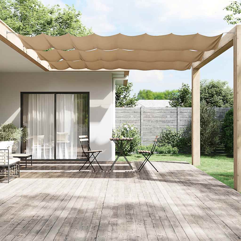 Vidaxl Luifel verticale 140x600 cm tessuto oxford taupe