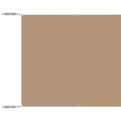 Vidaxl Luifel verticale 140x800 cm tessuto oxford taupe