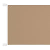 Vidaxl luifel verticaal 180x1000 cm oxford stof taupe