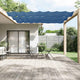 Vidaxl Luifel verticale 100x600 cm tessuto blu blu oxford