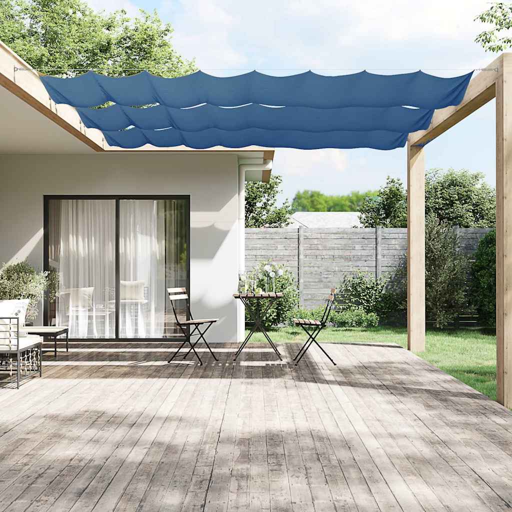 Vidaxl Luifel verticale 140x1200 cm tessuto blu blu oxford