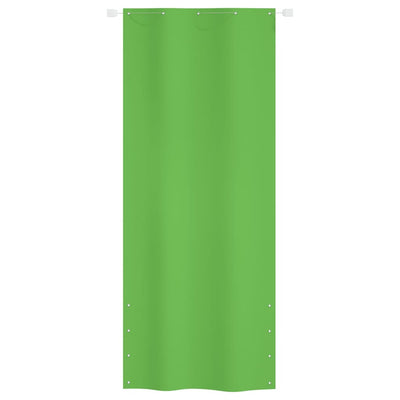 Vidaxl Balcony Schermata 100x240 cm tessuto Oxford verde chiaro