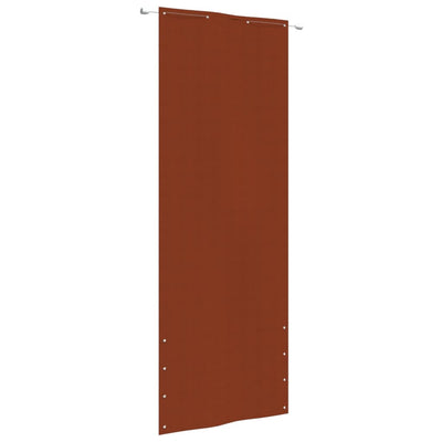 Pantalla de balcón Vidaxl 80x240 CM Oxford Fabric Terracotta -Coled