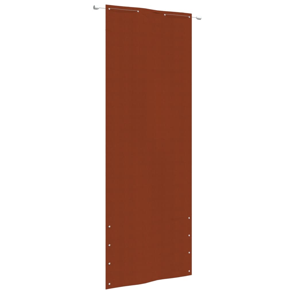 Pantalla de balcón Vidaxl 80x240 cm Oxford Fabric Terracotta -Coled