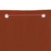 Pantalla de balcón Vidaxl 80x240 cm Oxford Fabric Terracotta -Coled