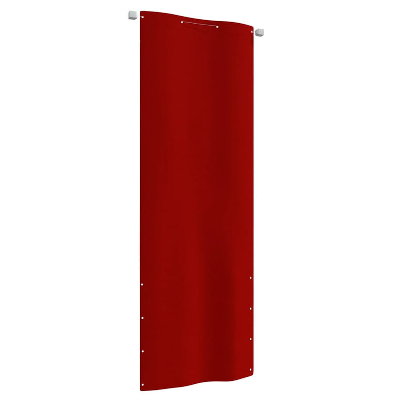 Vidaxl balkonscherm 80x240 cm oxford stof rood