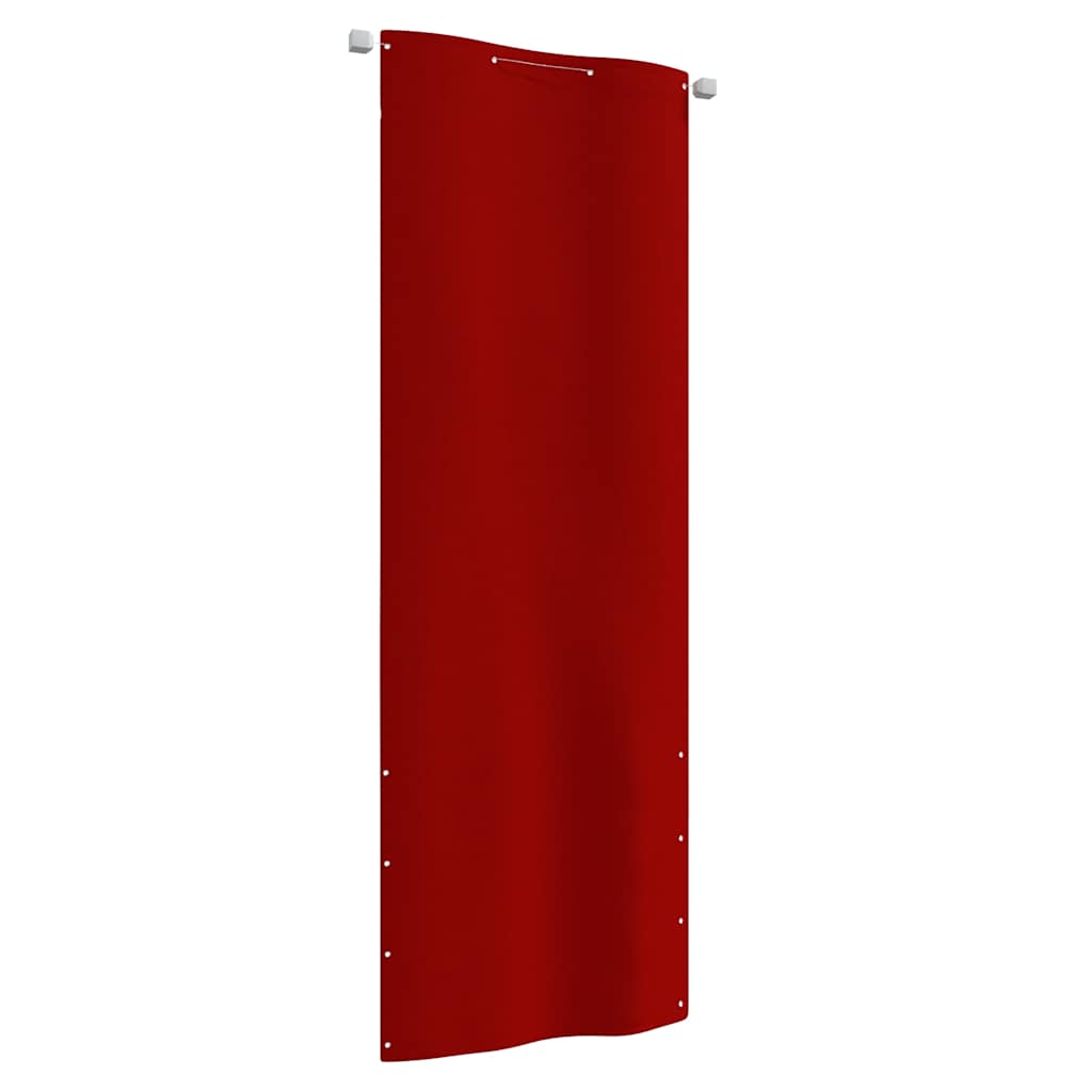 Vidaxl Balcony Screen 80x240 cm tessuto Oxford rosso