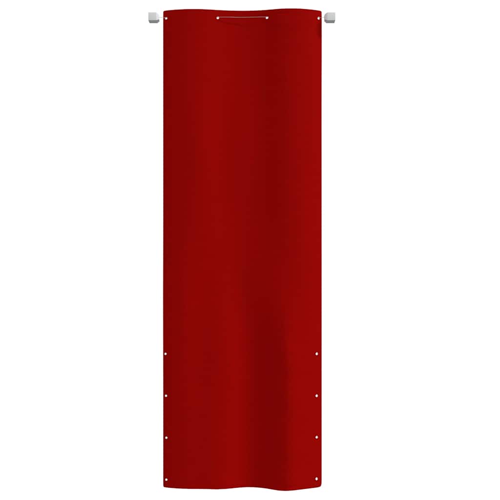 Vidaxl Balcony Screen 80x240 cm tessuto Oxford rosso