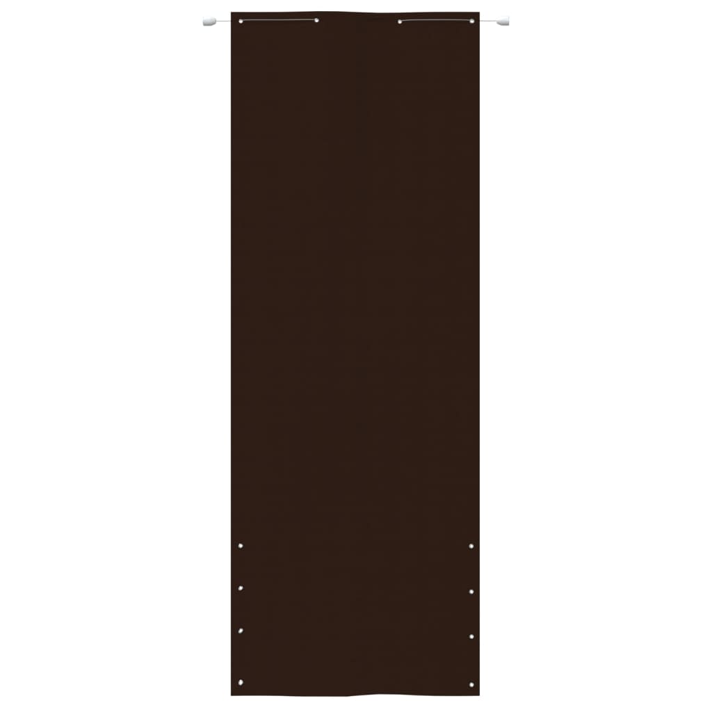 Pantalla de balcón Vidaxl 80x240 cm Oxford Fabric Brown