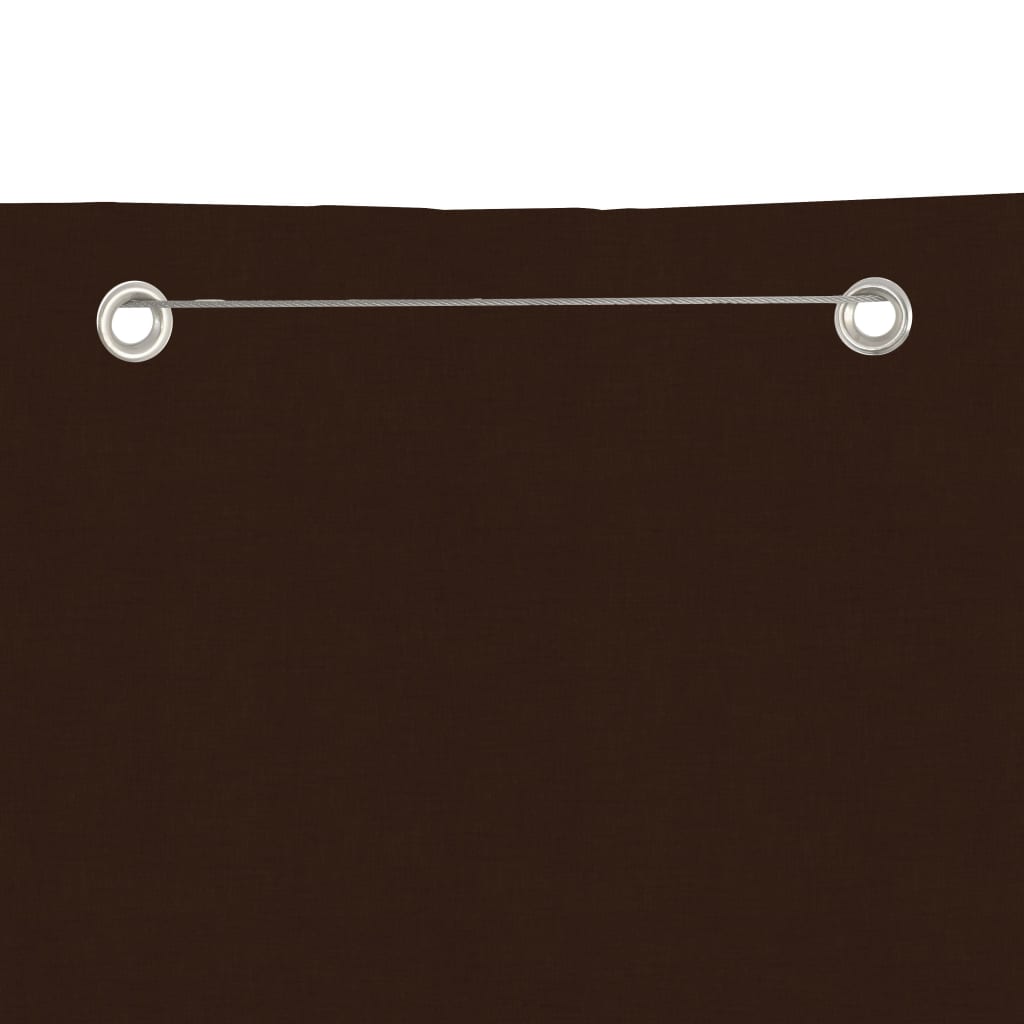 Pantalla de balcón Vidaxl 80x240 cm Oxford Fabric Brown