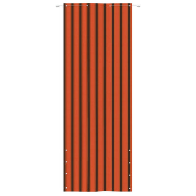 Vidaxl balkonscherm 80x240 cm oxford stof oranje en bruin