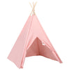 Tienda tipi infantil VidaXL con bolsa 120x120x150 cm rosa piel de melocotón