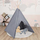 Tienda tipi infantil VidaXL con bolsa 120x120x150 cm gris piel de melocotón