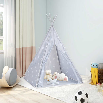 Tienda tipi infantil Vidaxx con bolsa 115x115x160 cm poliéster gris