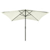 Parasol Vidaxl con LED y poste de acero 2x3 m de arena