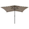Parasol Vidaxl con LED y polo de acero 2x3 m Tope