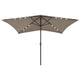 Parasol Vidaxl con LED y polo de acero 2x3 m Tope