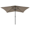 Parasol Vidaxl con LED y polo de acero 2x3 m Tope