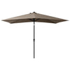 Parasol Vidaxl con LED y polo de acero 2x3 m Tope