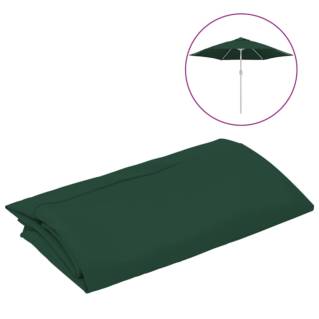 Tela de reemplazo de Vidaxl para parasol 300 cm verde