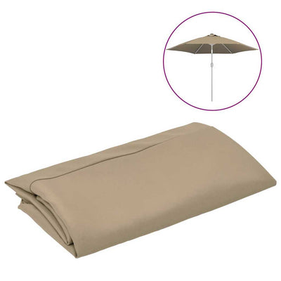 Panno sostitutivo Vidaxl per parasole 300 cm taupe